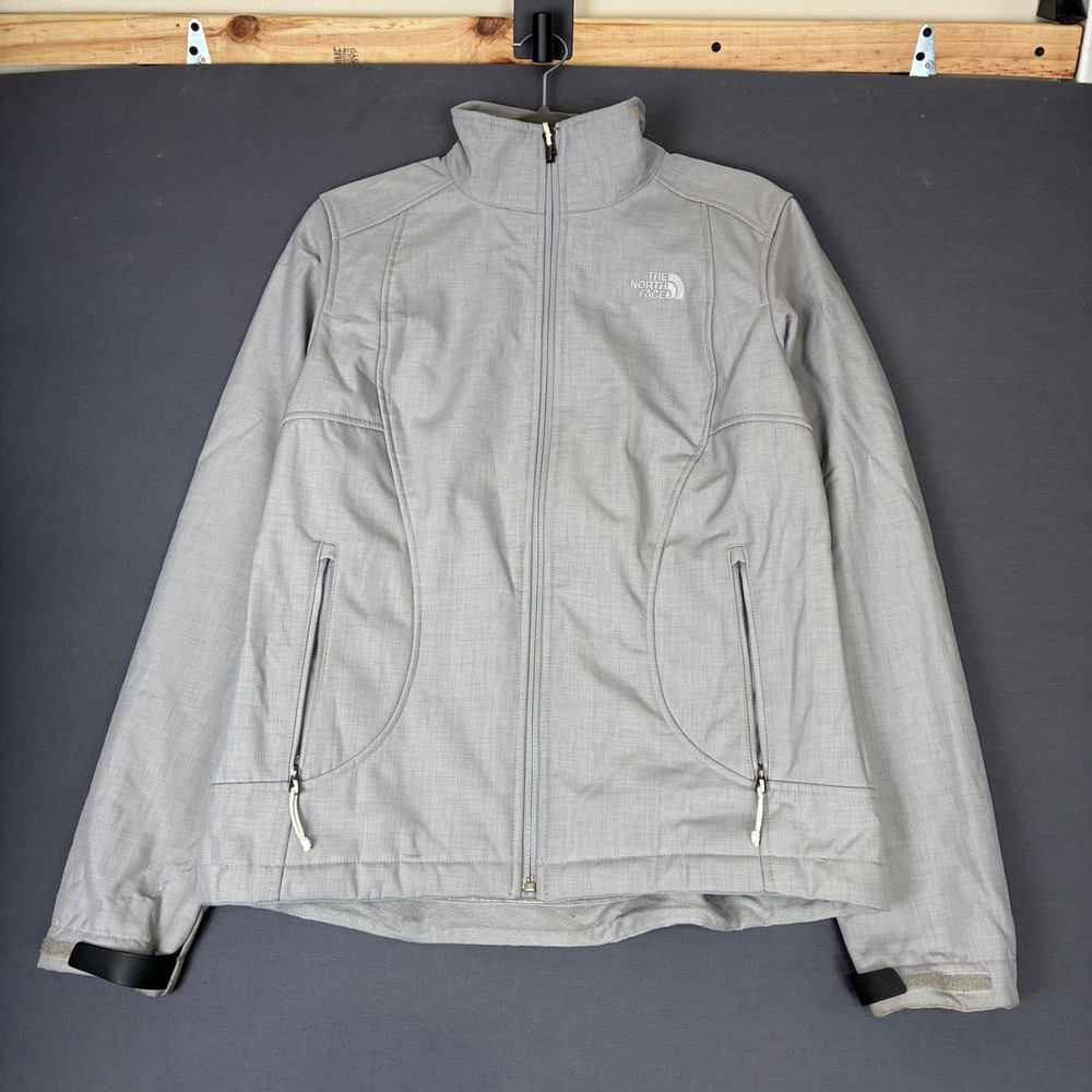 The North Face Women's Apex Barrier Soft Shell Jacket Light Gray Size Small